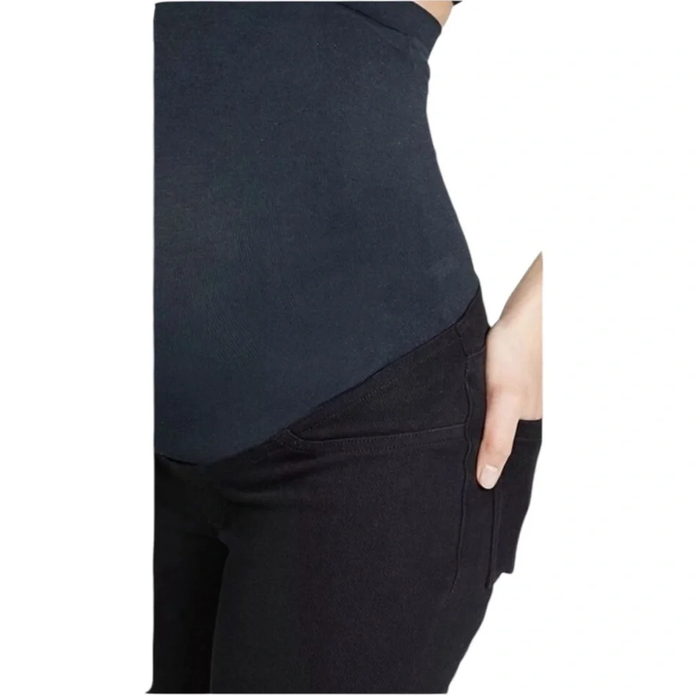SPANX Maternity Mama Ankle Jean-Ish Black Stretch Comfy Leggings Sz Medium Nwt